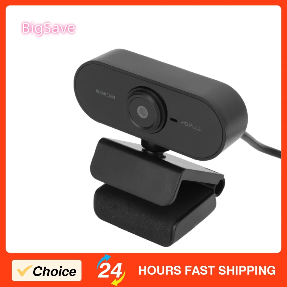 Portable Mini Web Camera PC Full HD 1080P Webcam With Microphone USB Plug Support Laptop Desktop Suitable For Video Calls