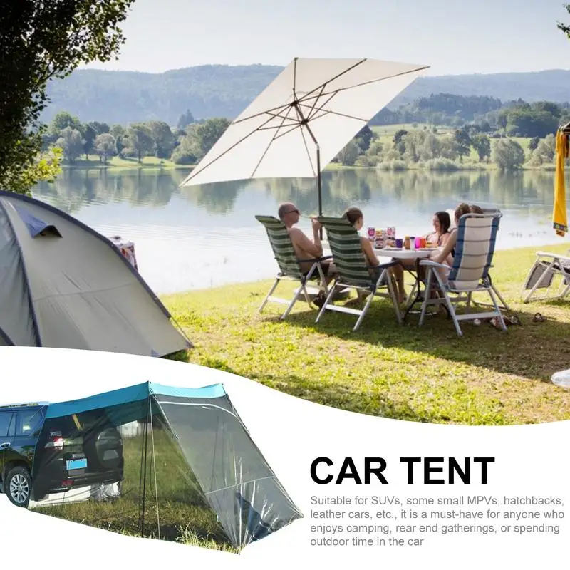 

Portable SUV Tailgate Tent Waterproof Car Rear Tent Outdoor Car Awning Camping Shelter Self-driving Car Trailer Tent Sunshade