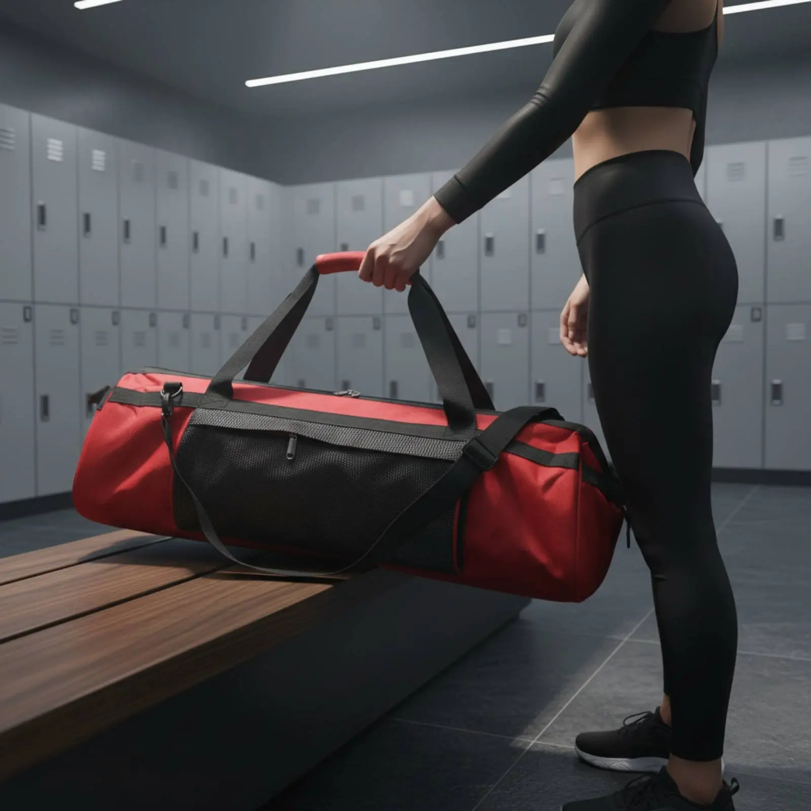 

Large Capacity Stretching Duffel Long-Lasting Stretching Mat Bag Gym Bag with Mat Holder Wet and Dry Separation Fitness