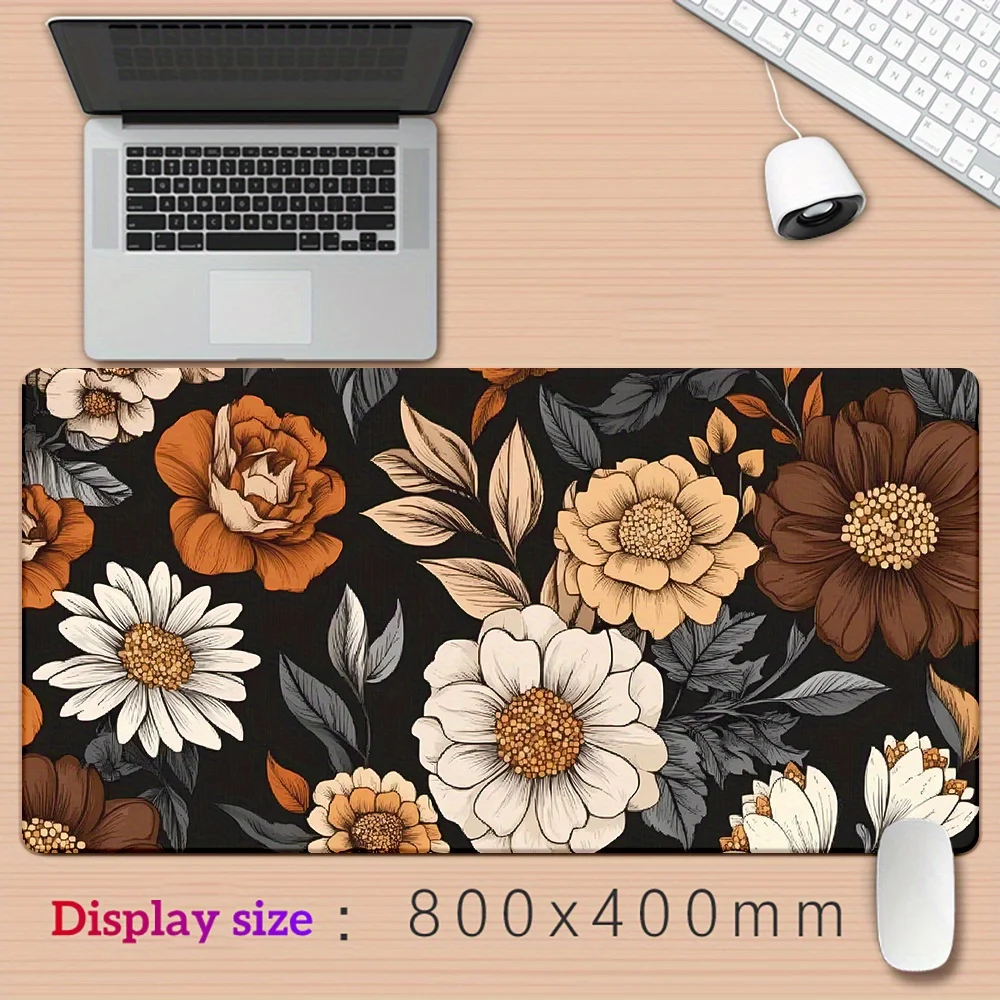 1pc Minimally simple and trendy printing Mousepad, Keyboard Gaming Accessories Mouse Mat, Office Computer PC Gamer Laptop Desk M