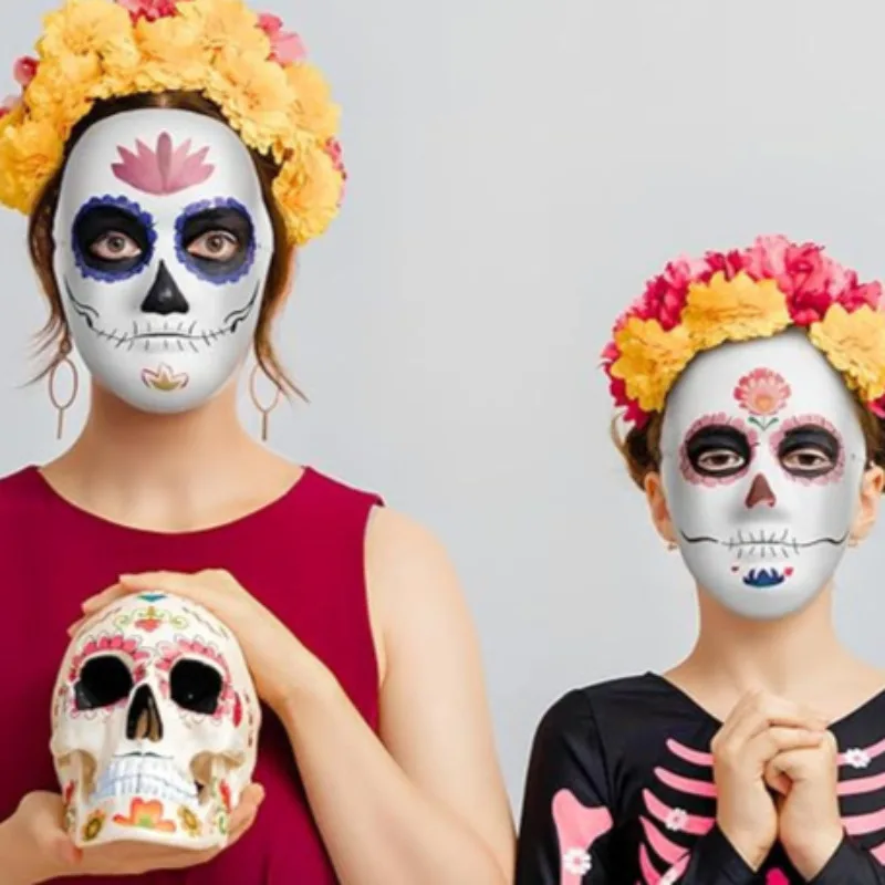 1/8 قطعة لتقوم بها بنفسك أقنعة الوجه الكامل فارغة الأبيض هالوين تأثيري الحيوان Mache Paintable حفلة كرافت زوجين نصف قناع ماكياج الفن الحرفية