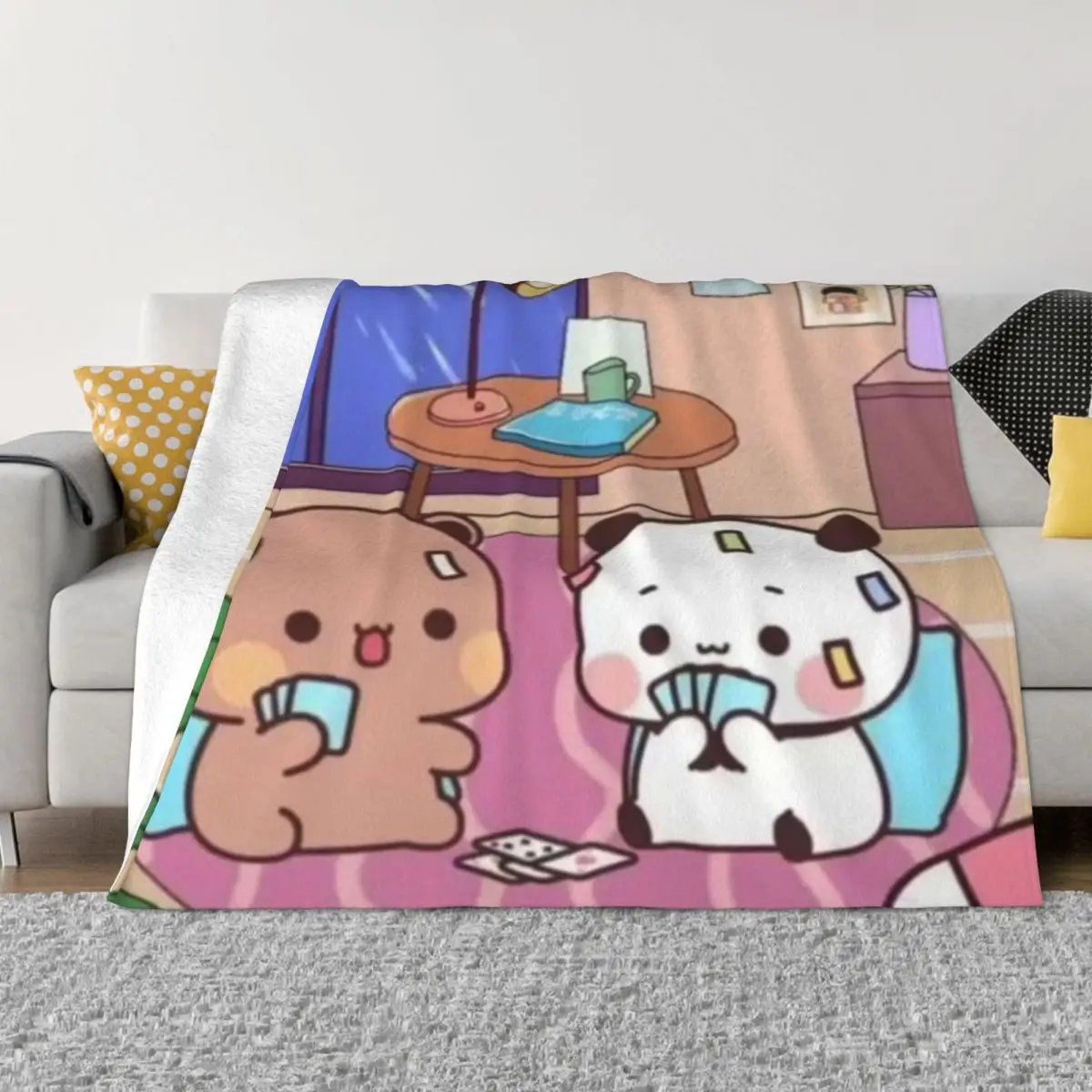 

Bubu Dudu 00224 Anime Bed Blanket Throw Blanket Blankets & Throws Thin Wadding Blanket Throw Blanket