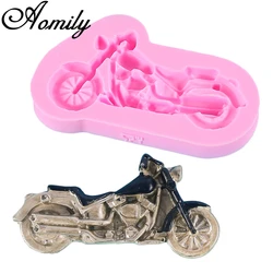 Aomily 3D Harley Motorcycle Silicone Cake Mold Sport Motorcycle Chocolate Mousse Jelly Candy Mold Pastry Soap Mould Baking Tools