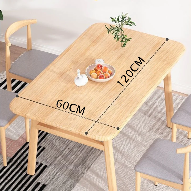 5-Piece Wood Indoor Modern Rectangular Dining Table Furniture Set for Kitchen, Dining Room, Breakfast Nook with 4 Chairs