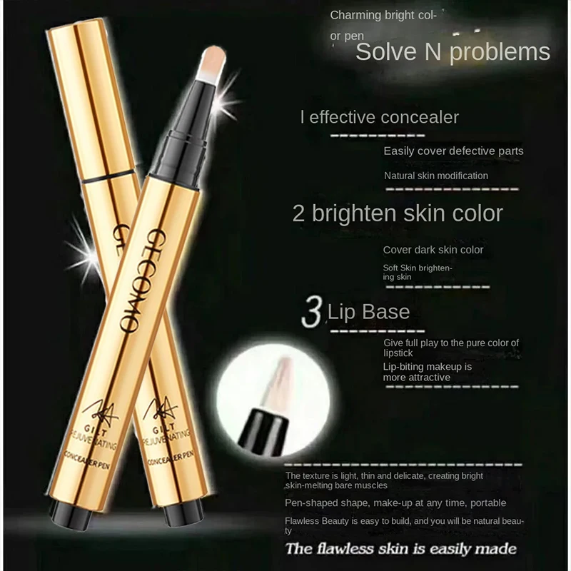 Gecomo Concealer Gesichts grundierung flüssige dunkle Augen Kreis Concealer Stift Spot Akne perfekte Hautpflege Make-up Schönheits kosmetik 3,5g