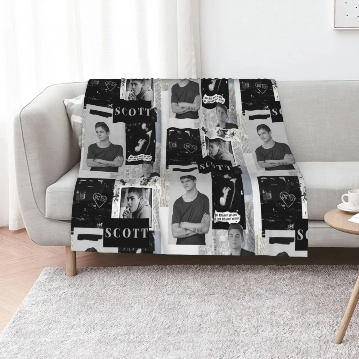 Bad boys ain't no good but good boys ain't no fun (Hardin Scott/Hero Fiennes Tiffin) Throw Blanket Beach Baby Blankets