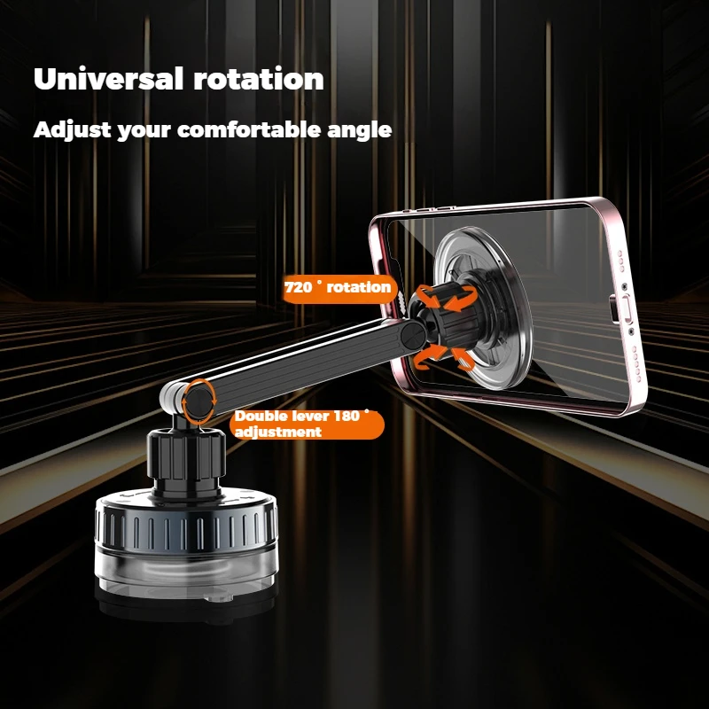 Универсальное крепление на приборной панели, лобовое стекло, гибкое регулируемое вращение на 360°, автоматическое вращение, мобильное крепление для грузовика, держатель для телефона для автомобиля