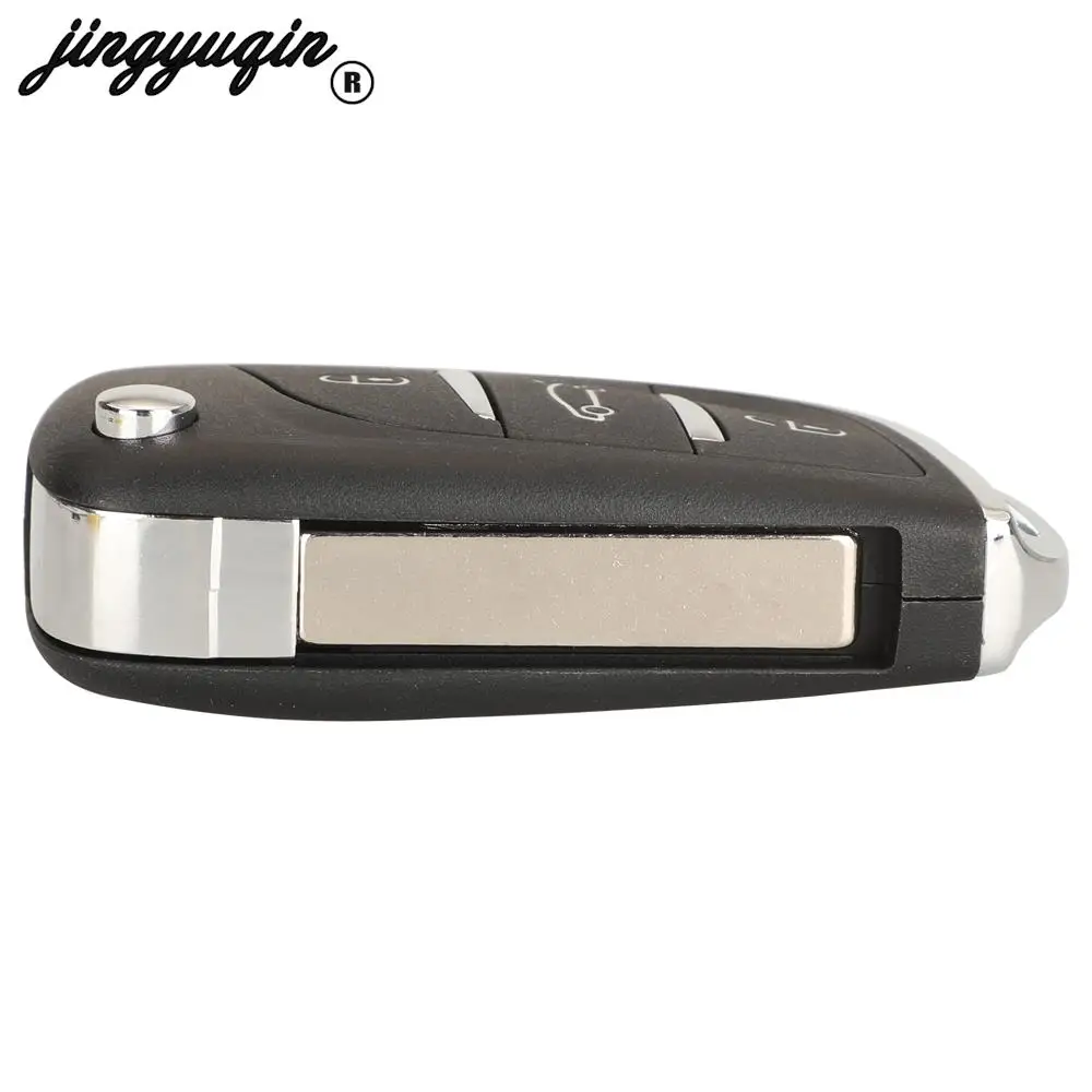 jingyuqin 3 przyciski do Citroen Ds4 2012 C3 2017 C4 201- Fit Peugeot 508 Filp Zdalny kluczyk samochodowy 433MHz ID46 Chip Fob HU83 VA2 Blade