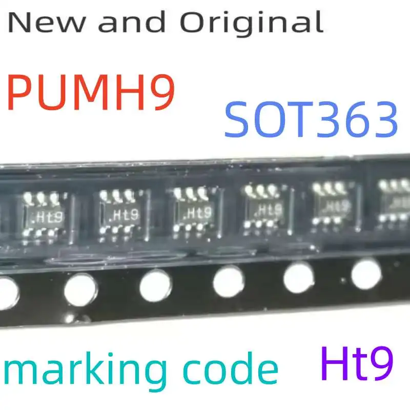 

Pumh9 Sot363 Npn/Npn Resistor-Equipped Transistors R1=10 Kω R2=47Kω Marking Code Ht9