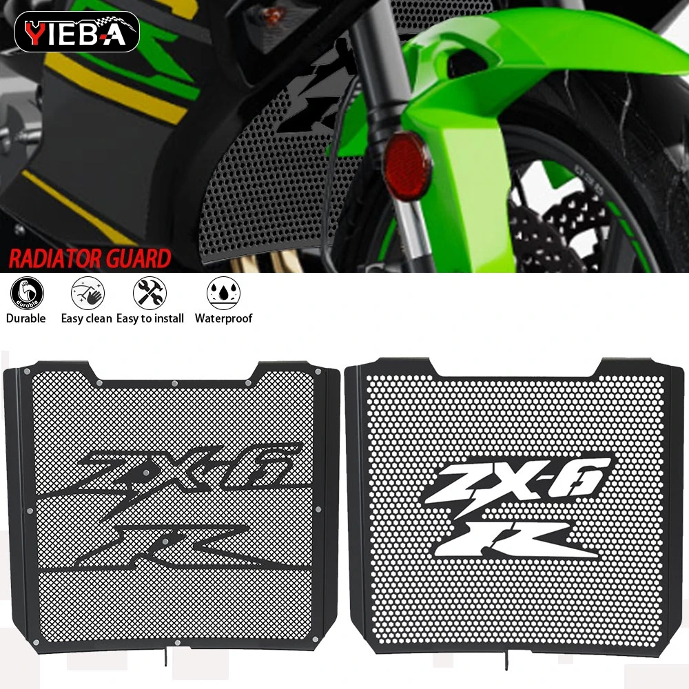 

Motorcycle Radiator Grille Guard Cover For KAWASAKI ZX6R NINJA ZX-6R ZX636 / KTR 2009-2026 2024 2023 2022 2021 ZX6R Accessories