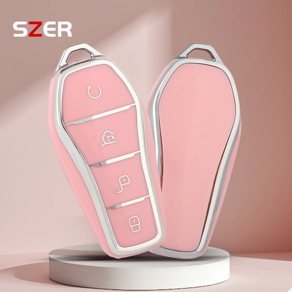 

New TPU Remote Car Key Case Cover Shell For BYD Song Plus Atto 3 Han EV Tang DM Qin Seal Dolphin Holder Bag Auto Accessories