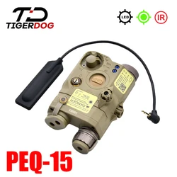 AN/UHP PEQ-15 Airsoft Red Green Blue Dot Laser Sight PEQ15 Battery Box Tactical SF M600 M300 M600C Flashlight Weapon Light