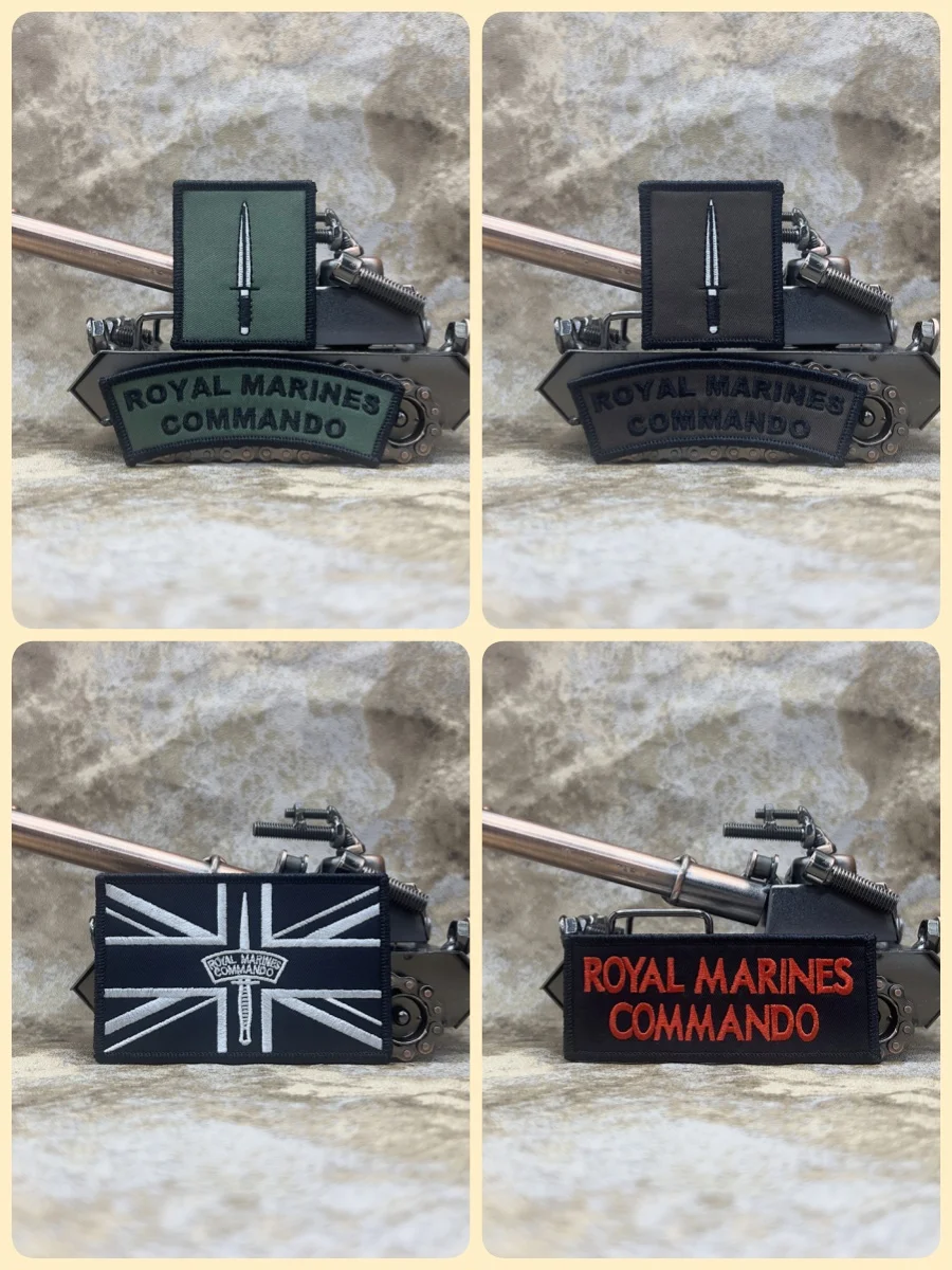 Royal Marines Commando Tactical embroidered patches for clothing backpacks hats military accessories with hook backing