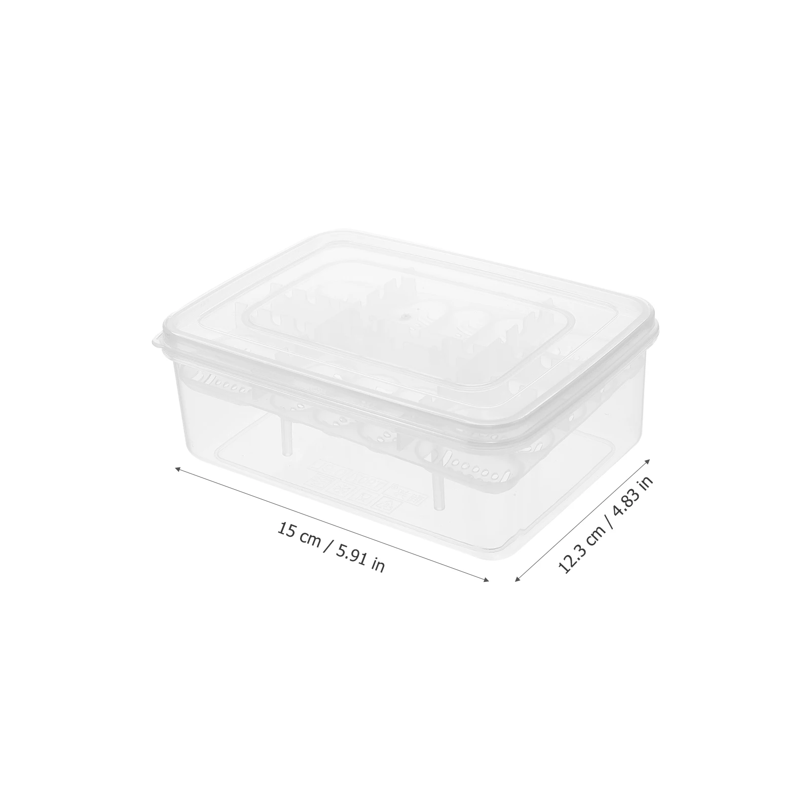 

2Pcs Hatch Tray Transparent Plastic 16 Compartments Reptile Egg Incubator Gecko Lizard Snake Breeding Box Pet Supply Storage