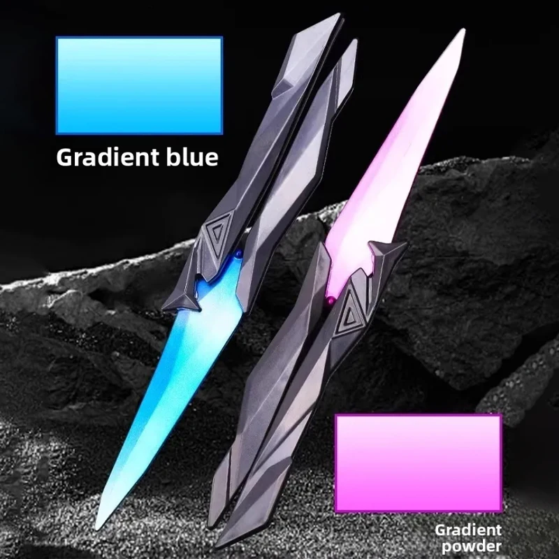 Valorant Singularity Butterfly Knife Foldable Replica Toy for Boys Plastic Model Collectible Melee Gear for Cosplay Gaming