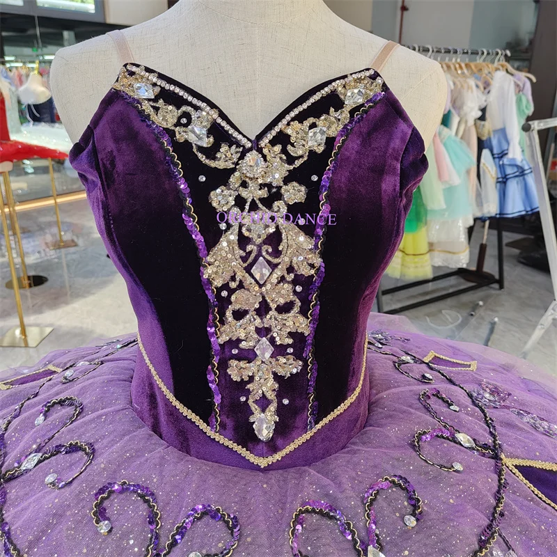 hot selling  high quality Unique Design Kids Girls Children Women Adult Performance Wear purple Ballet Tutu Costumes