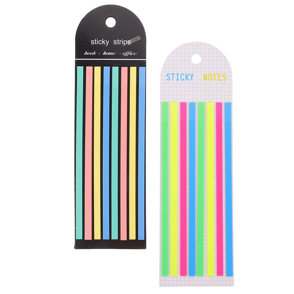 

2 Books Long Highlighter Strips Page Marker Markers The Pet Reading Office Products