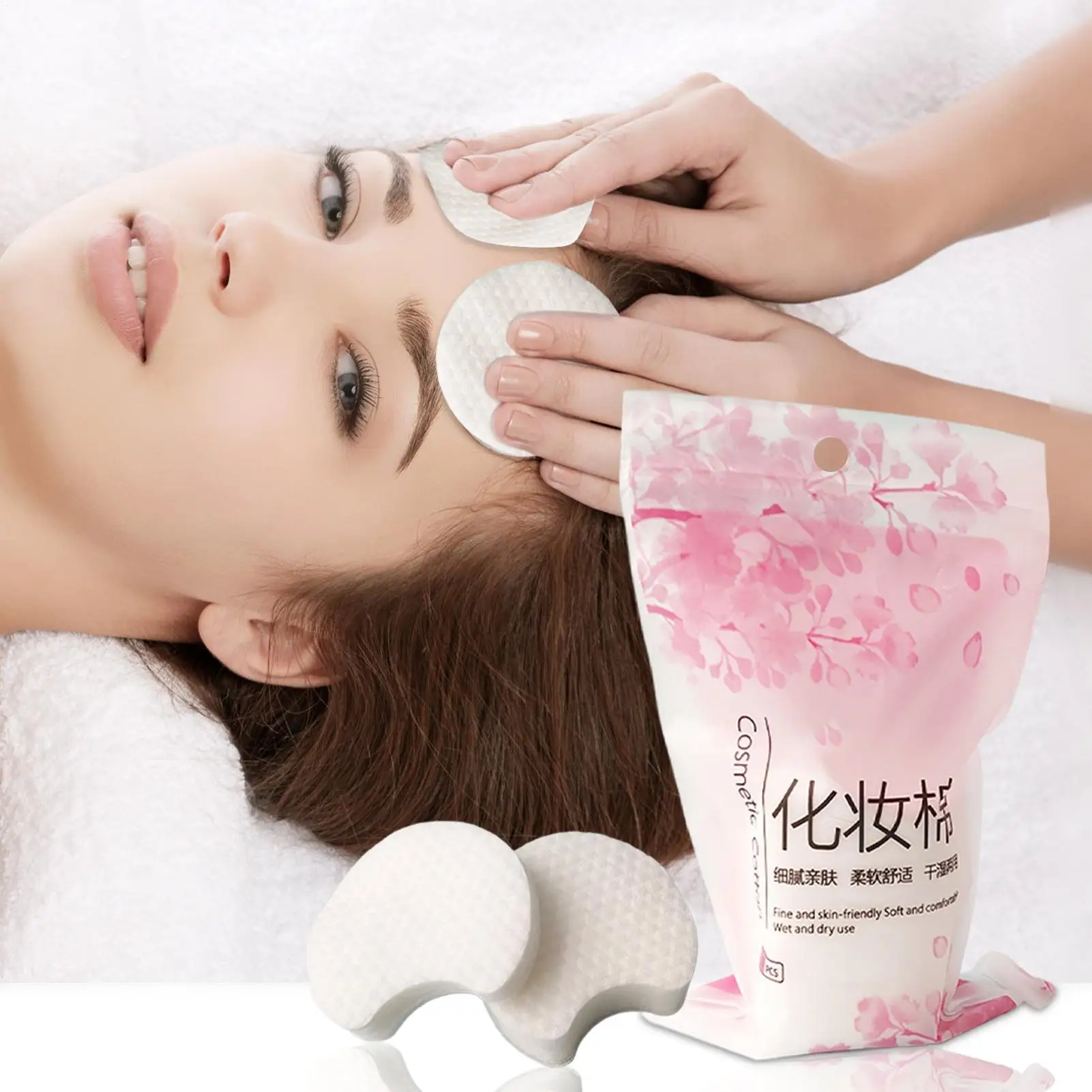 ทิ้ง 100/200PCS เครื่องสําอางผ้าเช็ดทําความสะอาดเล็บทําความสะอาดรอบแผ่นนุ่มทุกวันอุปกรณ์ผ้าฝ้ายแต่งหน้า Remover เครื่องมือ