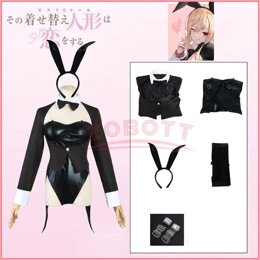 Sexy Bunny Marin Kitagawa Cosplay Costume Outfit My Dress Up Darling Maid Costume Uniform Outfits Halloween Suit Bunny Girl