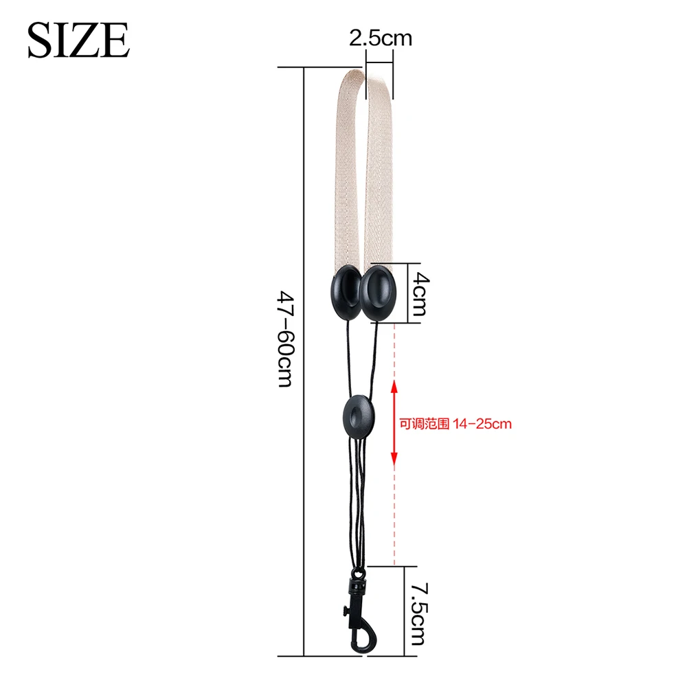 Clarinet Neck Strap Adjustable Single Shoulder Strap Thickened & Widened Hanging Neck Belt Nylon Webbing Woodwind Instrument Par