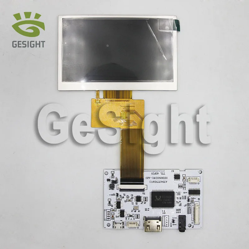 4.3 Inch LCD Display 480XRGBX272 Resolution TFT Screen HDMI Driver Board For Automotive Portable Navigation