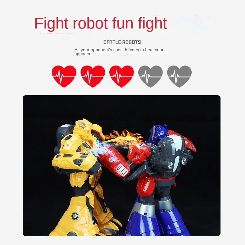 Parent-child Interactive Fighting Remote Control  Robot Fighting Duo Boys Toys Boxing  Robots Gifts