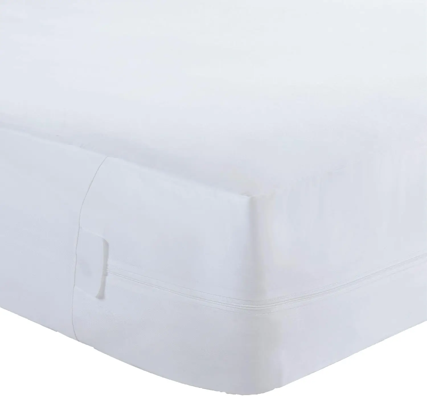 

All-In-One Quiet Water Resistant Zip-Up Mattr Protector To Help Protect Against Irritants, Queen, White (Fre146Xxwhit03)