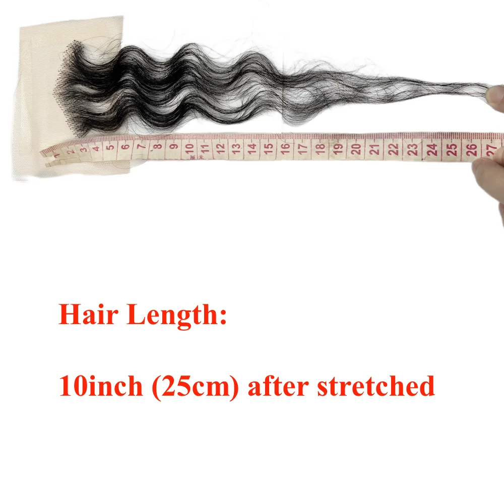 مجعد متموج حواف الشعر شرائط الدانتيل للنساء قابلة لإعادة الاستخدام غير مرئية الدانتيل شعري 2 قطعة اليدوية الطبيعية خصلات شعر بشري حقيقي 10"