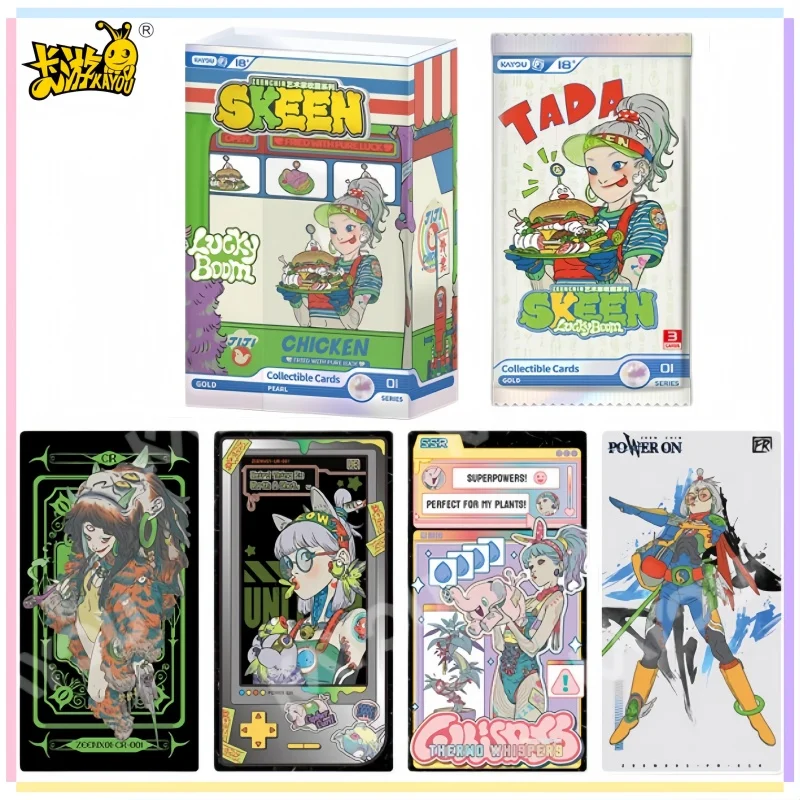 kayou-skeen-zeenchin-artist-collection-luckyboom-dark-punk-collectible-trading-cards-exquisite-peripherals-hobby-gift-for-kids