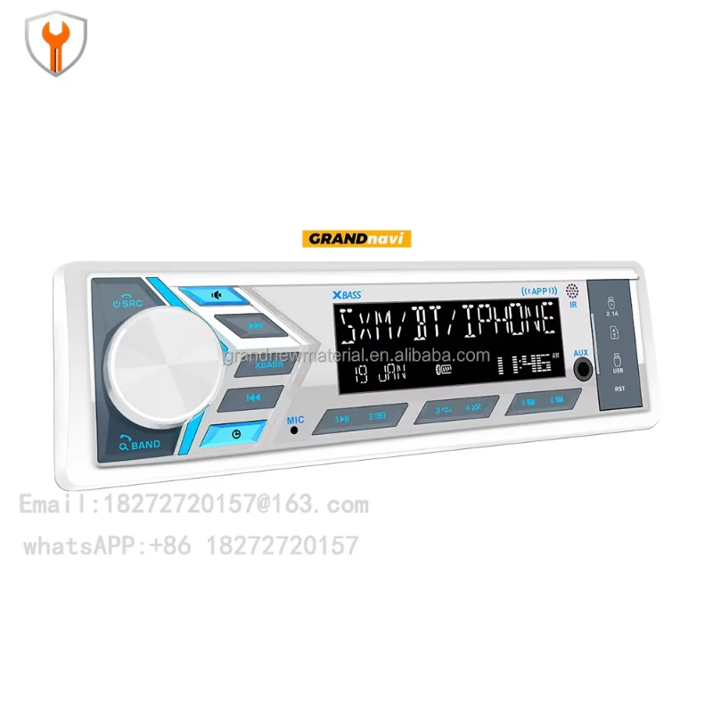 

1DIN MP3 водонепроницаемый mp3 bluetooth музыка USB музыкальный плеер морской радио