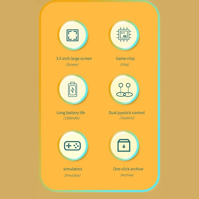 レトロポータブルビデオゲームコンソール,8 GB,6800ゲーム,ハンドヘルド,電子書籍,3.5インチ