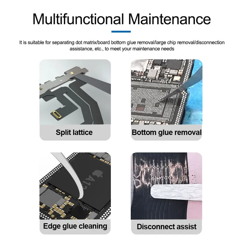 PCB soft blade IC Chip BGA soldering disassemble Knife for CPU NAND glue removal Mobile Phone laptop motherboard repair tools
