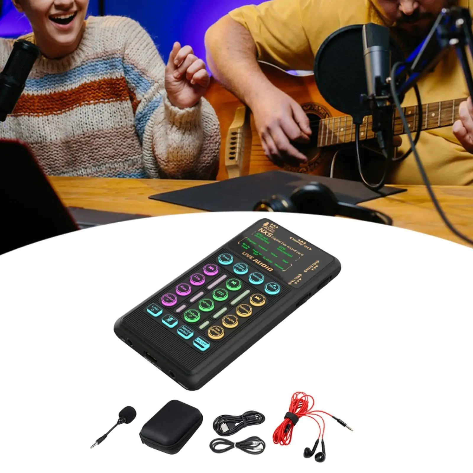 Live Streaming Sound Card 3.5 Ports Different Sound Effects Sound Equipment