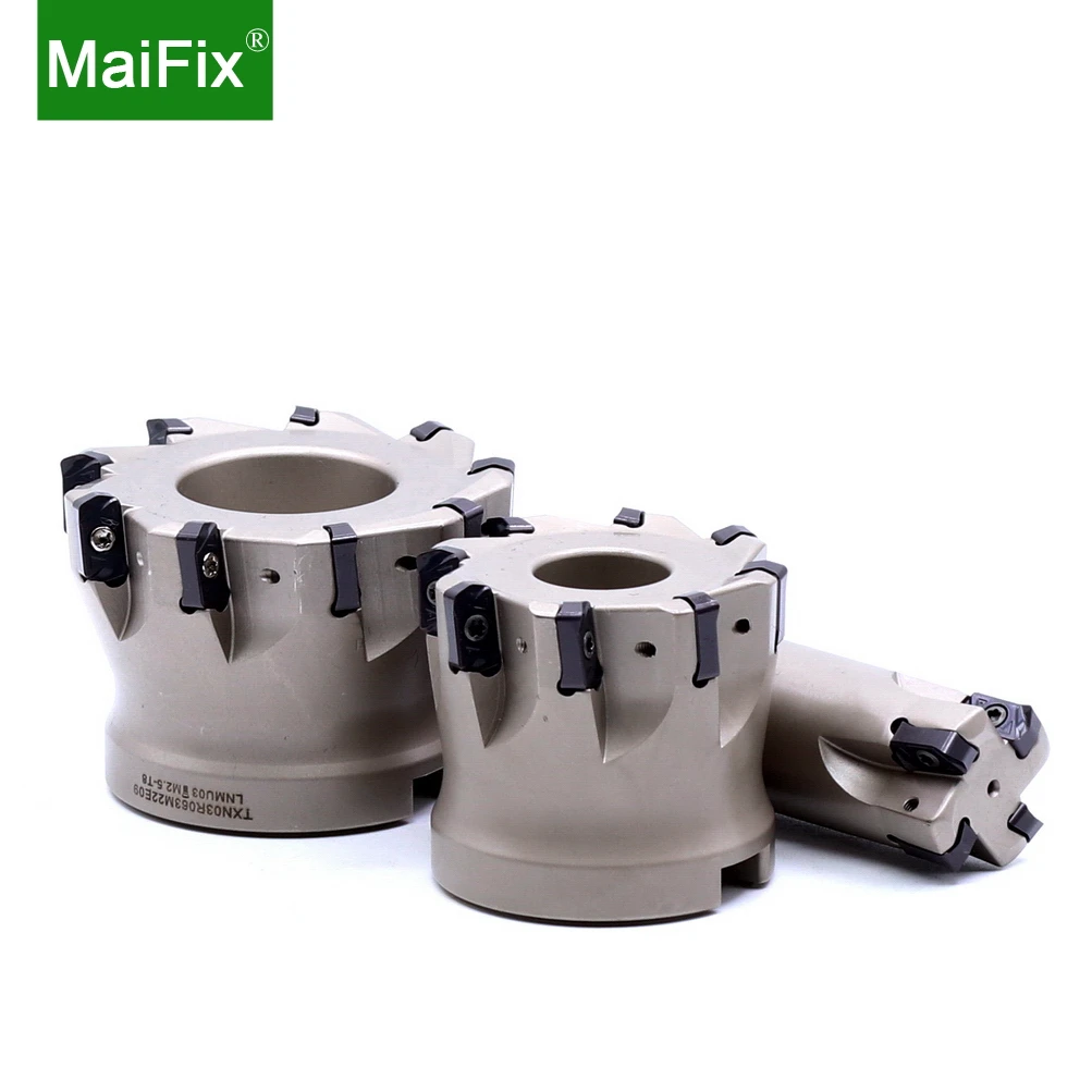 Maifix EXN03R Fast Feed Milling Cutter with shock-resistant 50mm 63mm For Fast Feed Insert LNMU Carbide Insert Milling Machining