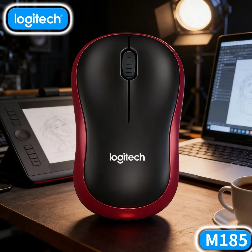 Logitech M185 Office File Browse Sort Mouse Wireless Smooth Pointer For View Classification