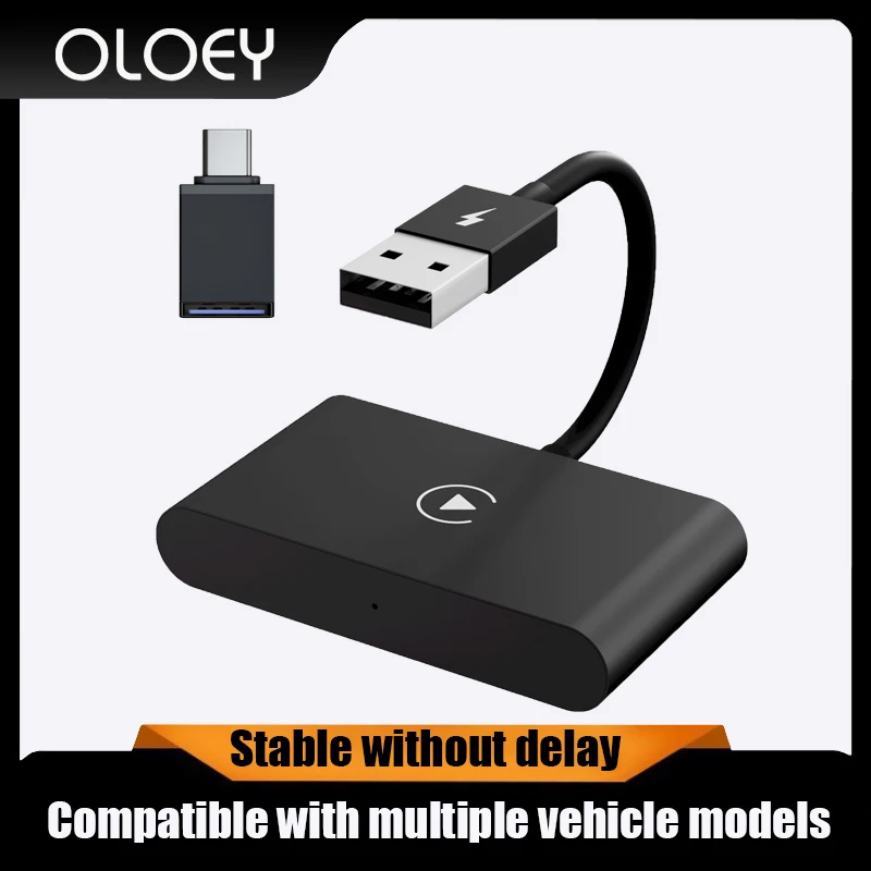 Wireless Car Adapter for iPhone, Plug and Play 5GHz WiFi online update