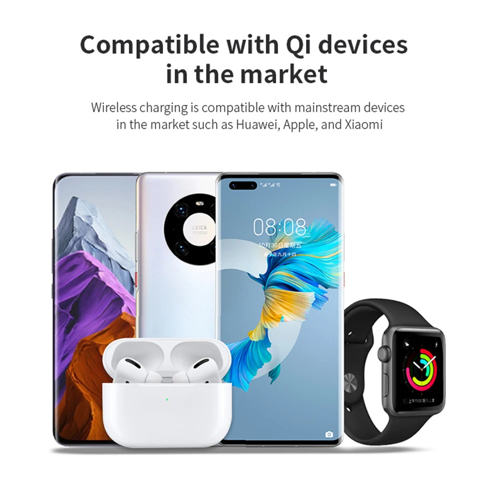 Wireless Charger for Apple Watch Series iPhone 15 14 Plus 13 12 Pro Magnetic 3 in 1 Wireless Charging Station for Airpods 2 3