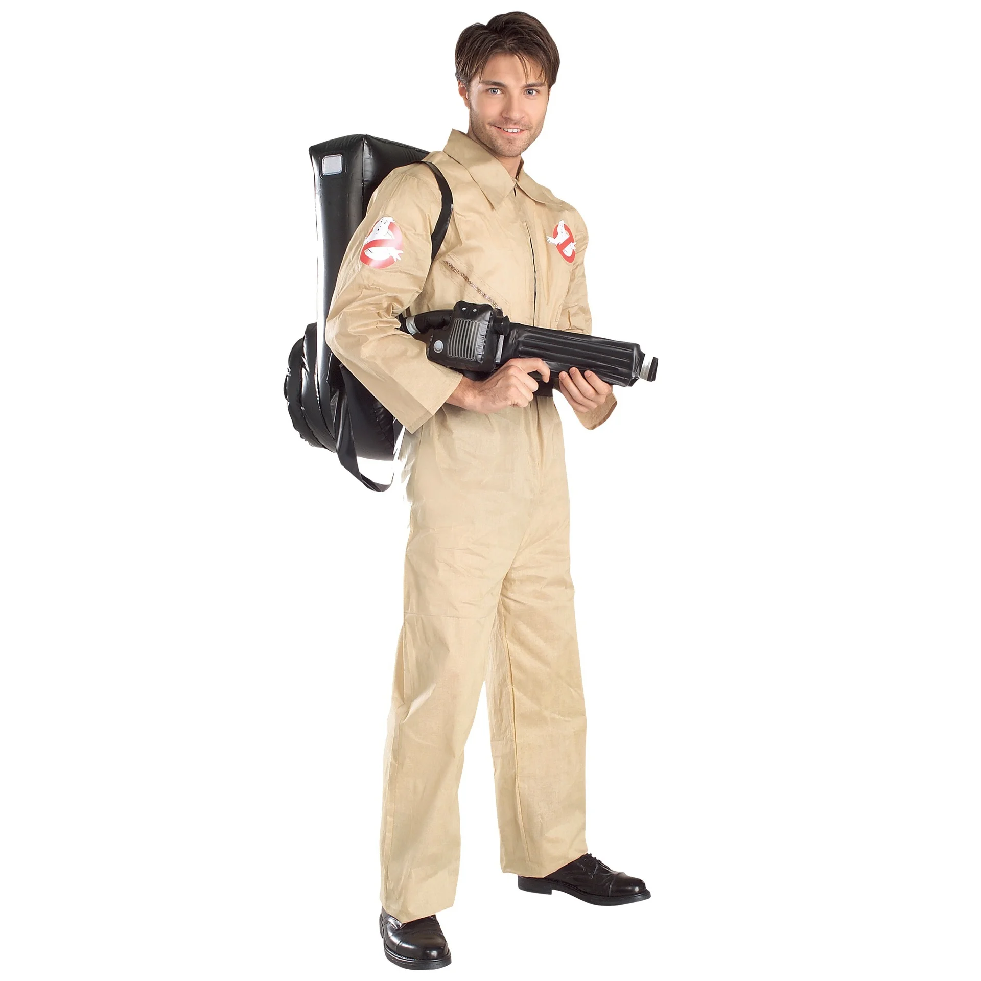 Adult Ghostbusters Halloween Costume with Proton Pack with Jumpsuit and Backpack