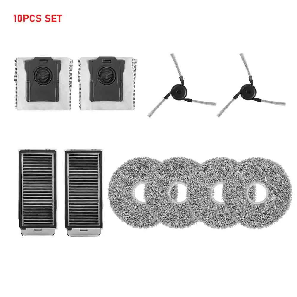 Dweildoeken Stofzakken voor Dreame X50 Pro/X50 Ultra/X50 Master/L40S Pro Ultra/L50 Pro Ultra/MOVA V50 Ultra Hoofd- en zijborstelfilters