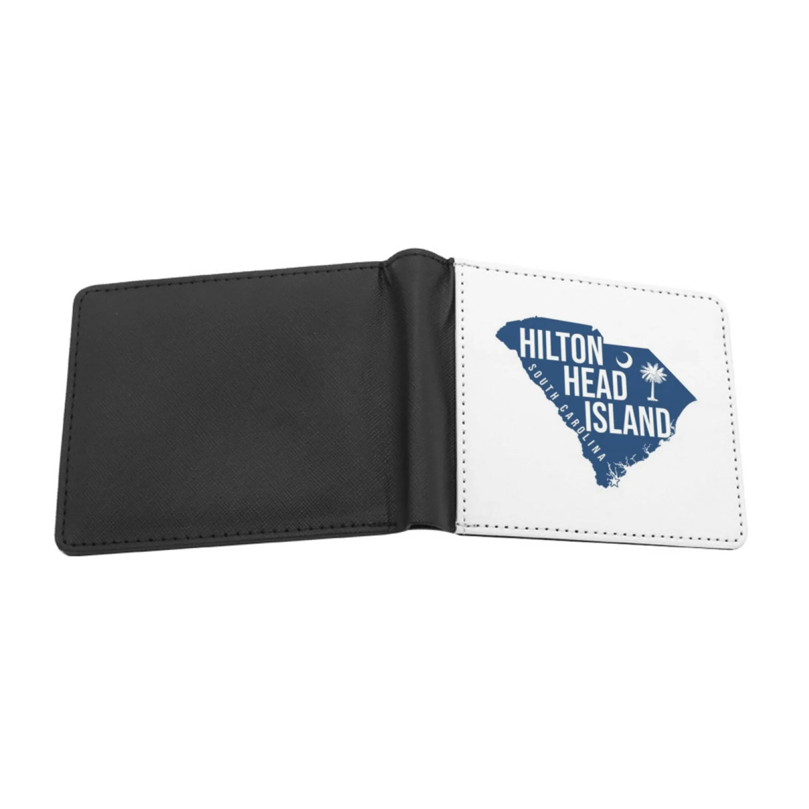 Hilton Head Island South Carolina Men's Wallet Pu Leather Wallet Multifunction Credit Card Purse Hilton Head South Carolina Sc