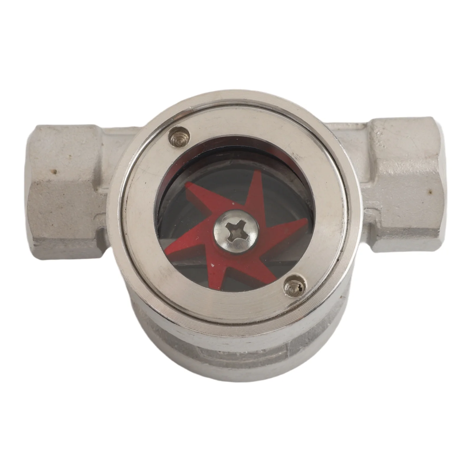 Sight Glass Flow Monitor with Impeller in 304 Stainless Steel for Reliable Fluid Visibility in Water and Oil Transport Lines