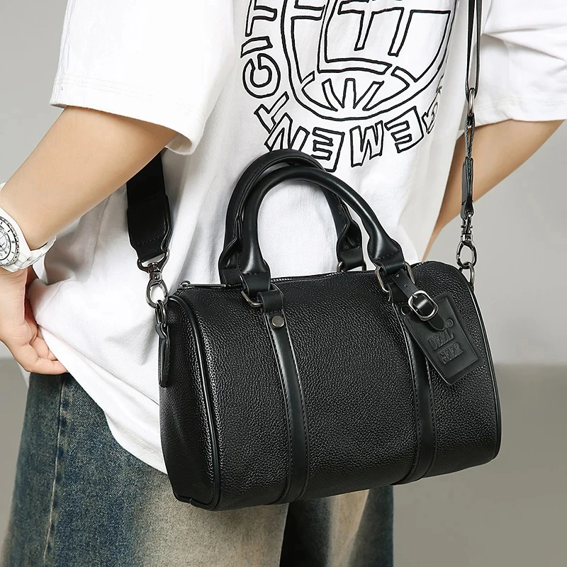 Soft PU Leather Male Handbag Briefcase New Men's Crossbody Bag Fashion Luxury Design Men Single Shoulder Bag
