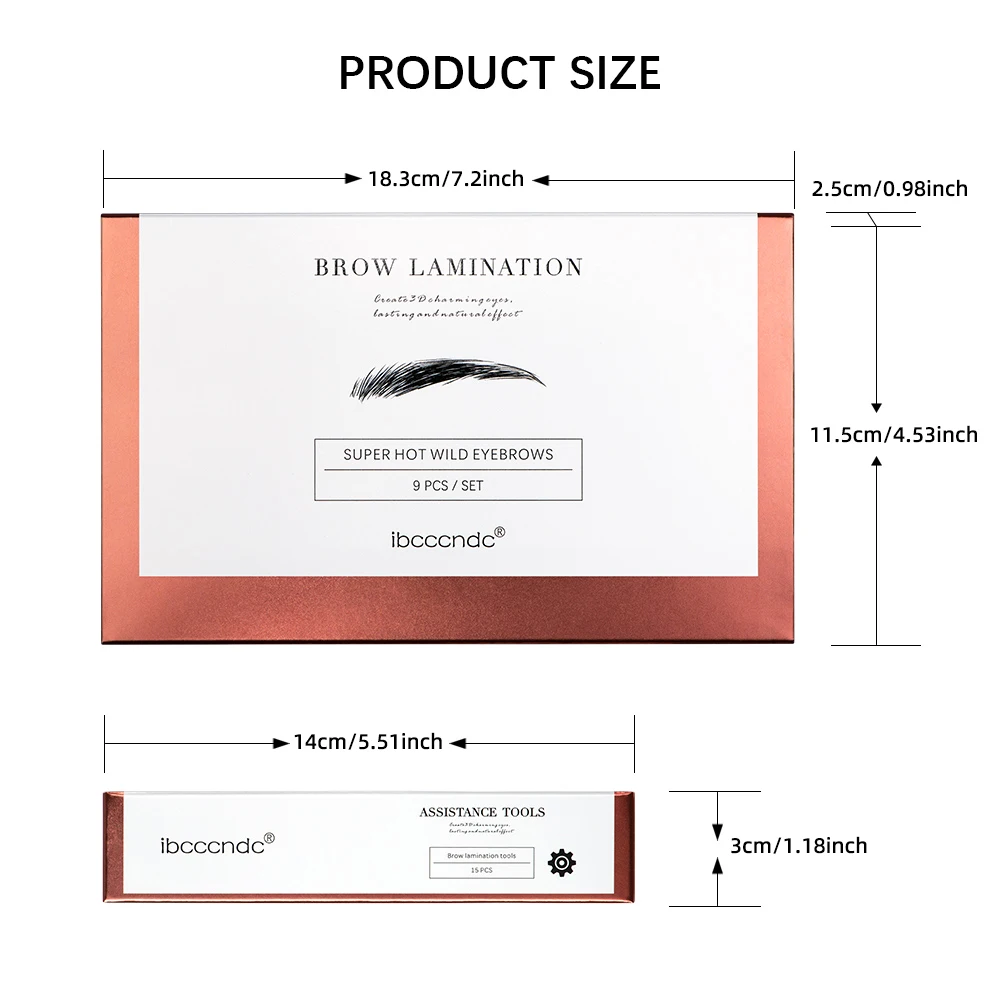 2 in 1 set eyebrow lamination and eyebrow tinting kit, eyebrow lifting kit with tint and plastic wrap