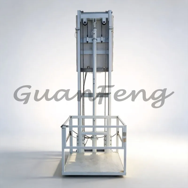 Small warehouse factory freight elevators and electric hydraulic lifting freight elevators