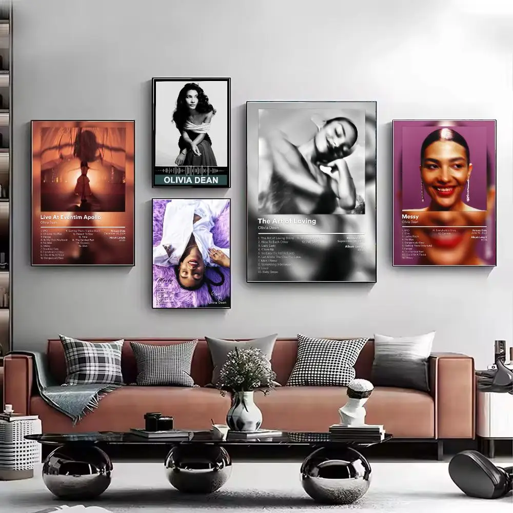 Singer Olivia Dean Album Poster HD Wall Art Aesthetic Home Decor for Living Room Bedroom Café Office Stylish Gift