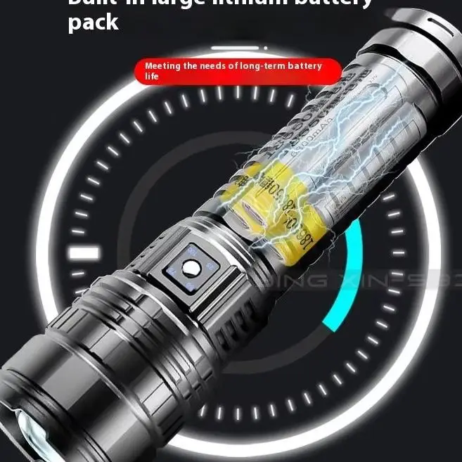 

15000mah 1000W Built-in Battery Flash Light Emergency Spotlights 9km 990000000LM Most Powerful Led Flashlights Tactical Torch