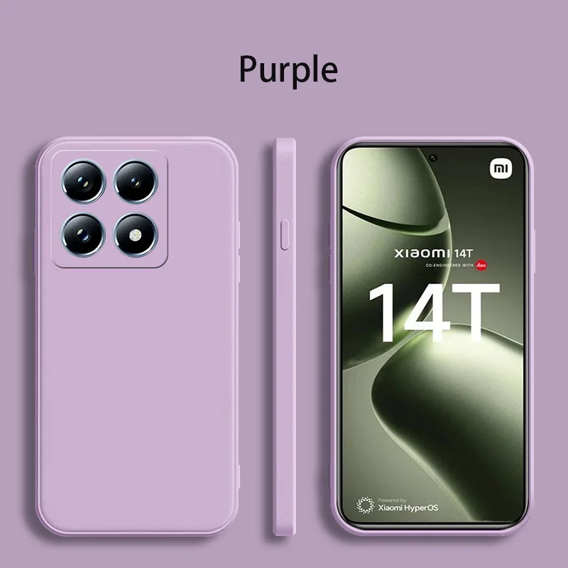 Für Xiaomi 14T Pro Fall Flüssigkeit Silikon Telefon Fall Für Xiaomi 14T 12T 11T 10T 13T Pro 14T 13 14T Pro Weiche TPU Zurück Abdeckung – Detail 3