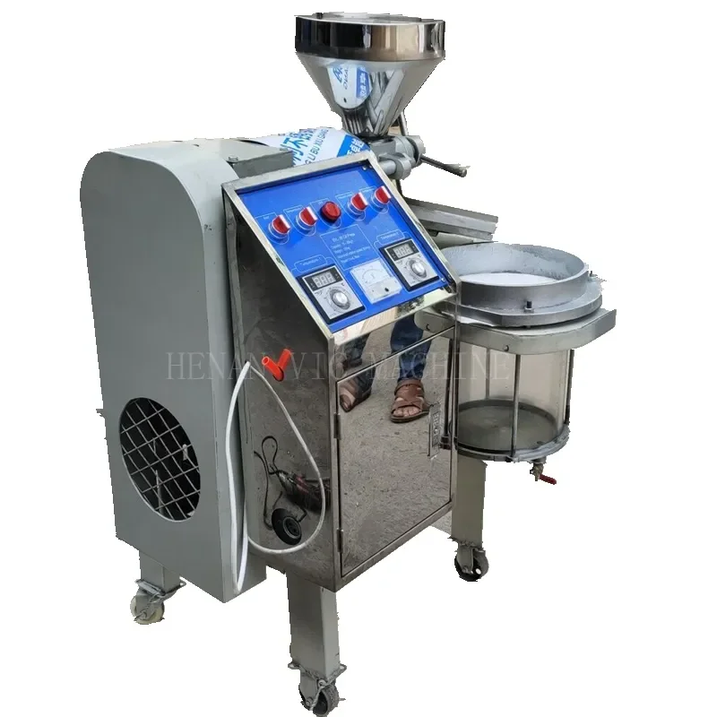 Full automatic stainless steel peanut soybean sunflower sesame teaseed flaxseed mini oil expeller small oil press making