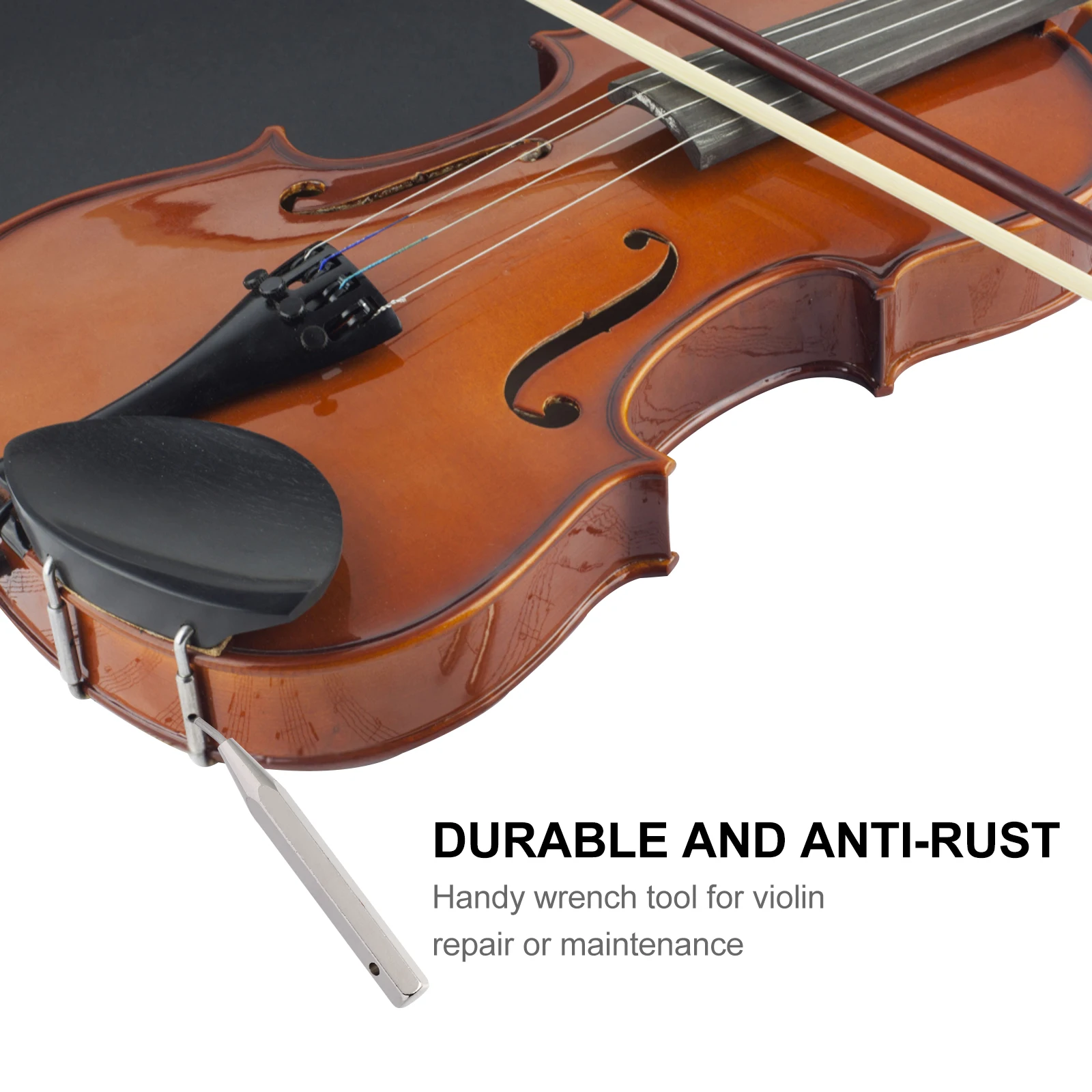 

Violin Wrench Chin Rest Screw Installation Tool Key Shaft Maintenance Viola Chinrest Alloy Instrument Accessories Accessory