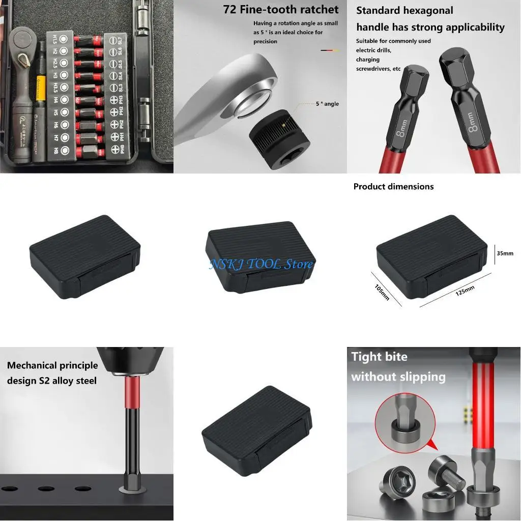 

L8RC User Friendly Handle Driver Set Dense 25mm Multiple Functional Tool